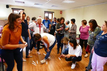 Imagen: Actividades de las jornadas de bibliotecarios en Ansó. A. SESMA