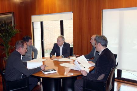 Imagen: Un momento de la reunión de Junta de Portavoces.