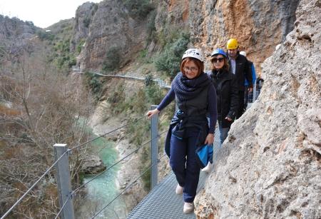 Visita a las pasarelas de Alquézar_2. F. P.OTIN