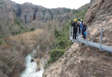 Visita a las pasarelas de Alquézar_3. F. P.OTIN