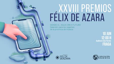 Fraga acogerá la gala de los XXVIII Premios Félix de Azara, que reconocerá a los regantes de la provincia de Huesca