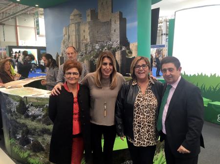 Imagen: Sancho y De Pablo acompañadas por la presidenta andaluza y el de Jaén