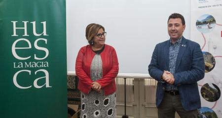 Imagen: Elisa Sancho y Fernando Blasco durante la presentación
