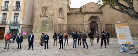 La plaza de San Pedro el Viejo de Huesca es el final del Camino de San Úrbez