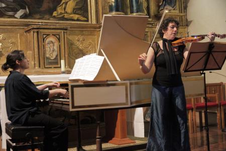 Delicada conversación entre violín y clave a mayor gloria de Bach