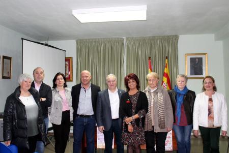 Miguel Gracia, durante la charla en la Semana Cultural de Bolea