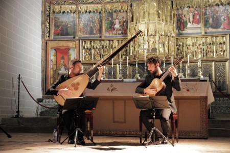 Imagen: Daniel y Pablo Zapico, en concierto.