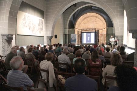 Imagen: Un momento de la inauguración de la exposición: Los Sonidos de la Imagen