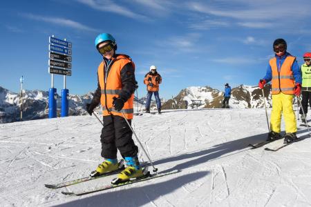 Inicio campaña de esquí.Escolares esquí. F. J. Blasco