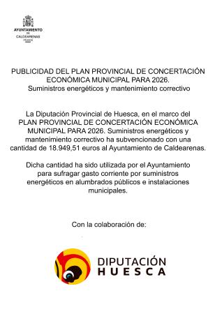 Plan provincial de concertación económica municipal para 2026....