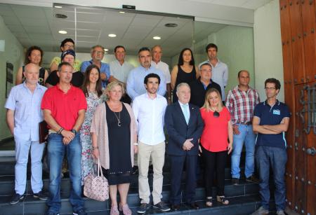 Miguel Gracia en la constitución de la Comarca de Sobrarbe