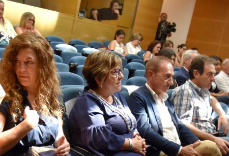 Elisa Sancho en la constitución de la comarca Hoya de Huesca