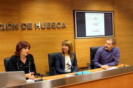 Imagen: García, Fernández y Cosculluela durante la presentación en la DPH