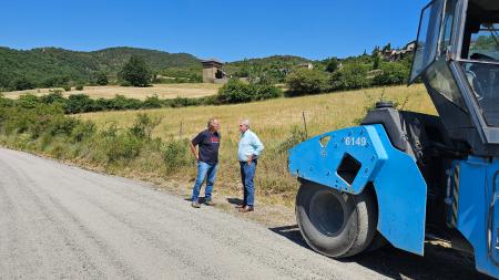 La Diputación mejora el acceso a Sinués y refuerza las comunicaciones entre los valles de Aísa y Jasa