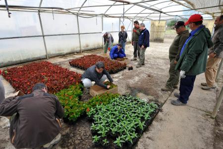 Imagen: Intensas jornadas en el Vivero Provincial donde ha estado Maribel de Pablo