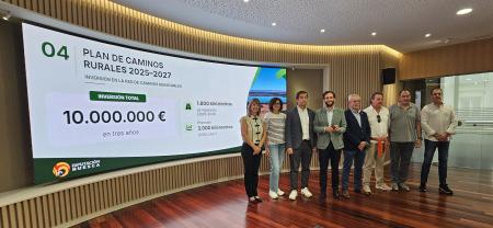 La Diputación prevé mejorar 3.000 km de caminos aumentando la inversión un 32 por ciento