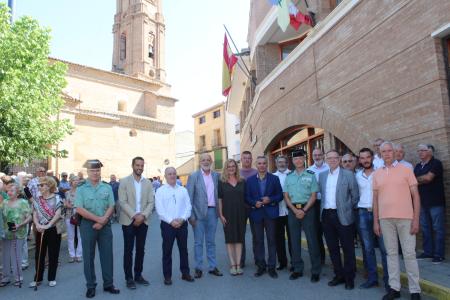 Imagen: Homenaje en Almunia de San Juan.