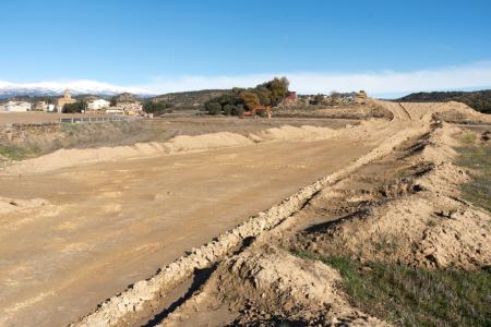 Imagen: Estado de las obras en Liesa a comienzos de diciembre FOTO Javier Blasco