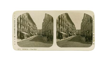 Coso Bajo. El Turismo práctico: colección de vistas estereoscópicas de España. Huesca, 1916-1920. Editor: Casa Editorial Alberto Martín, Barcelona. Fototeca de la Diputación Provincial de Huesca