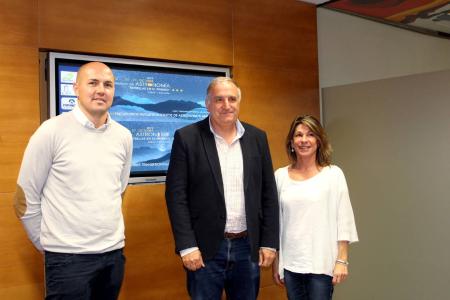 Imagen: Giménez, Solanes y Agraz, tras la presentación en la DPH