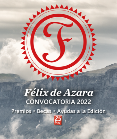 Un quebrantahuesos ilustra el cartel de los 25º Premios Félix de Azara...