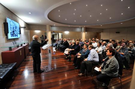 Imagen: Un momento de la presentación del fondo de Antonio Lacoma