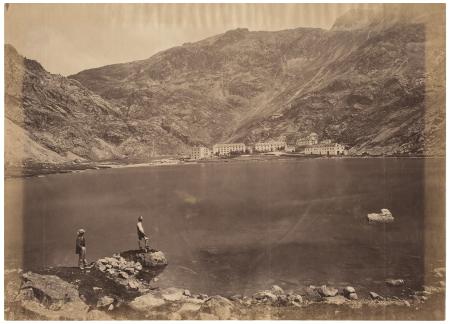 Autoría desconocida. Panorámica del balneario, 1878. Colección Coarasa Barbey, Huesca