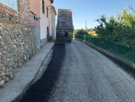 Obras en el acceso a Coronas