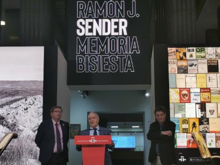 Imagen: Miguel Gracia en su intervención durante la inauguración