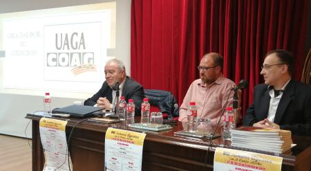 Miguel Gracia en la clausura de la Semana Agraria del Cinca Medio