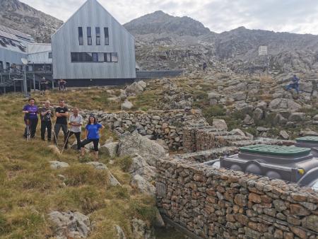 Imagen: Visita a la nueva depuradora del refugio Cap de Llauset