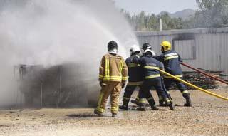 Finaliza el curso básico de seguridad contra incendios de la Diputación...