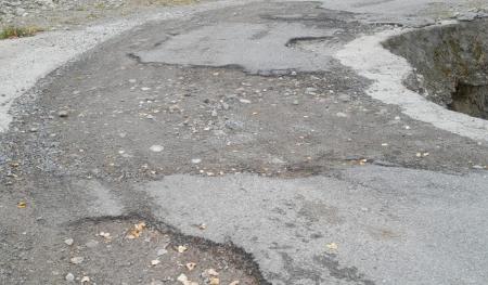 Imagen: Estado de los accesos a Vileta y Riguala de Serraduy tras los daños provocados por la meteorología en 2021